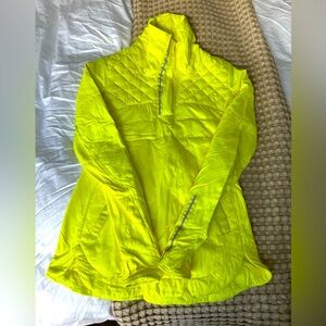 Lululemon Florescent Yellow Windbreaker jacket